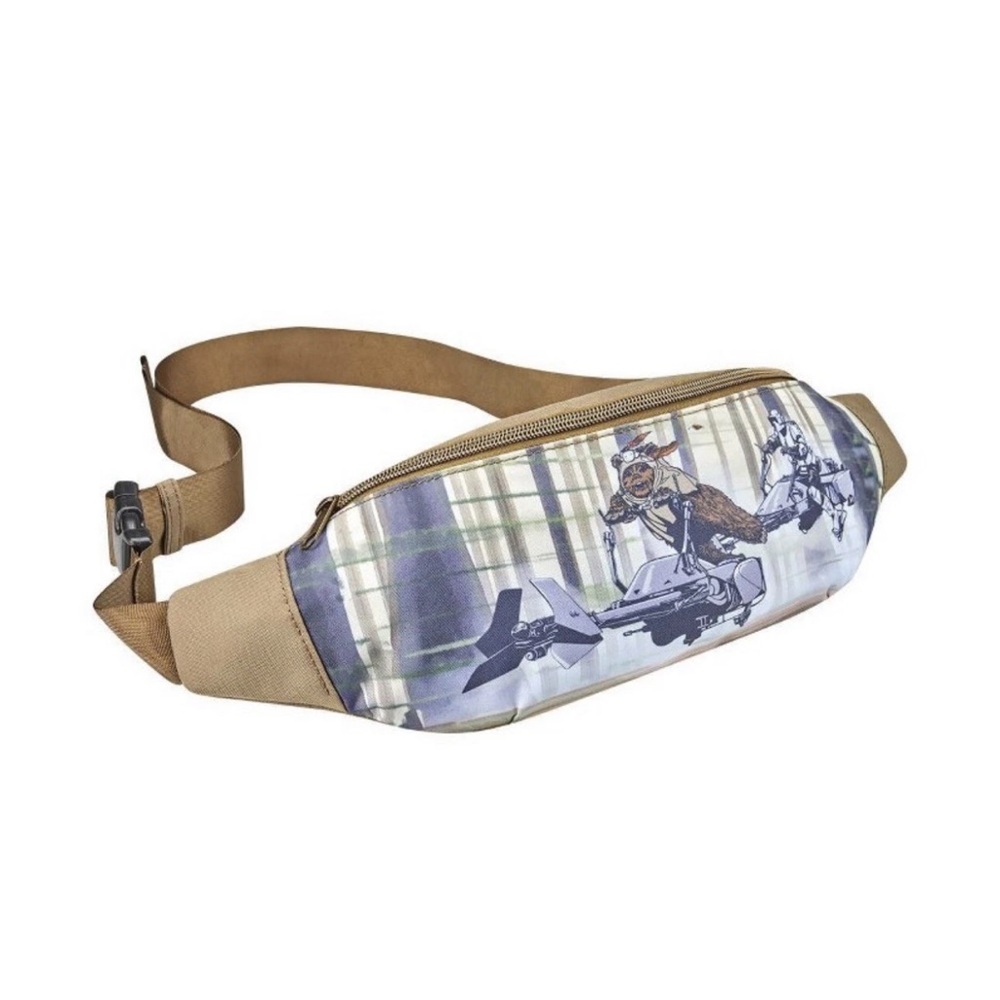 Stylish Tan and White kids  Waist Bag nwt